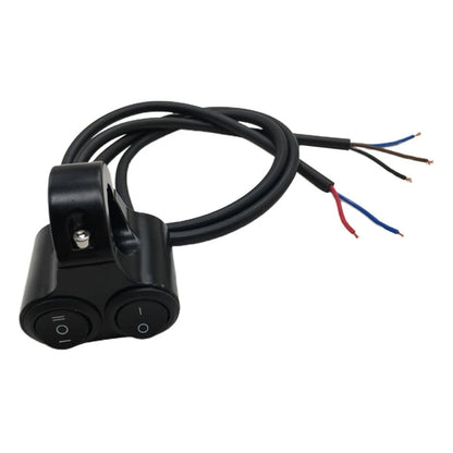 10A Switch 22mm 7/8" Dual Button Fittings Fog Spot Light Handlebar for ATV