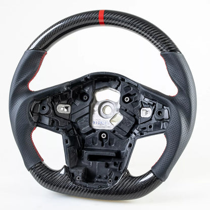 Flat Bottom Carbon Leather Steering Wheel for Toyota Supra A90 (2019-2021)