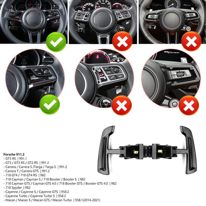 Steering Magnetic Paddle Shifter for Porsche 718 Spyder (2016-2023)