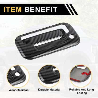 Exterior Door Handle Cover Set for Ford F-150 (2004-2014) Carbon Fiber Black