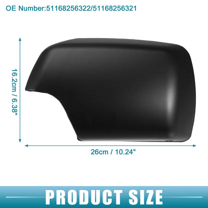 Rearview Mirror Cover Caps  for BMW X5 (2000-2006) Black