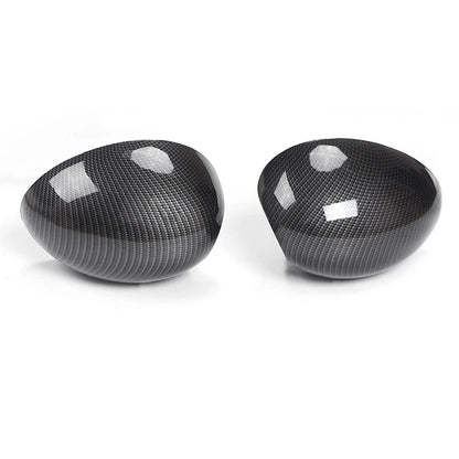 Carbon Fiber Look Rearview Mirror Cover for Mini Cooper R55 R56 R60 (2007-2013)