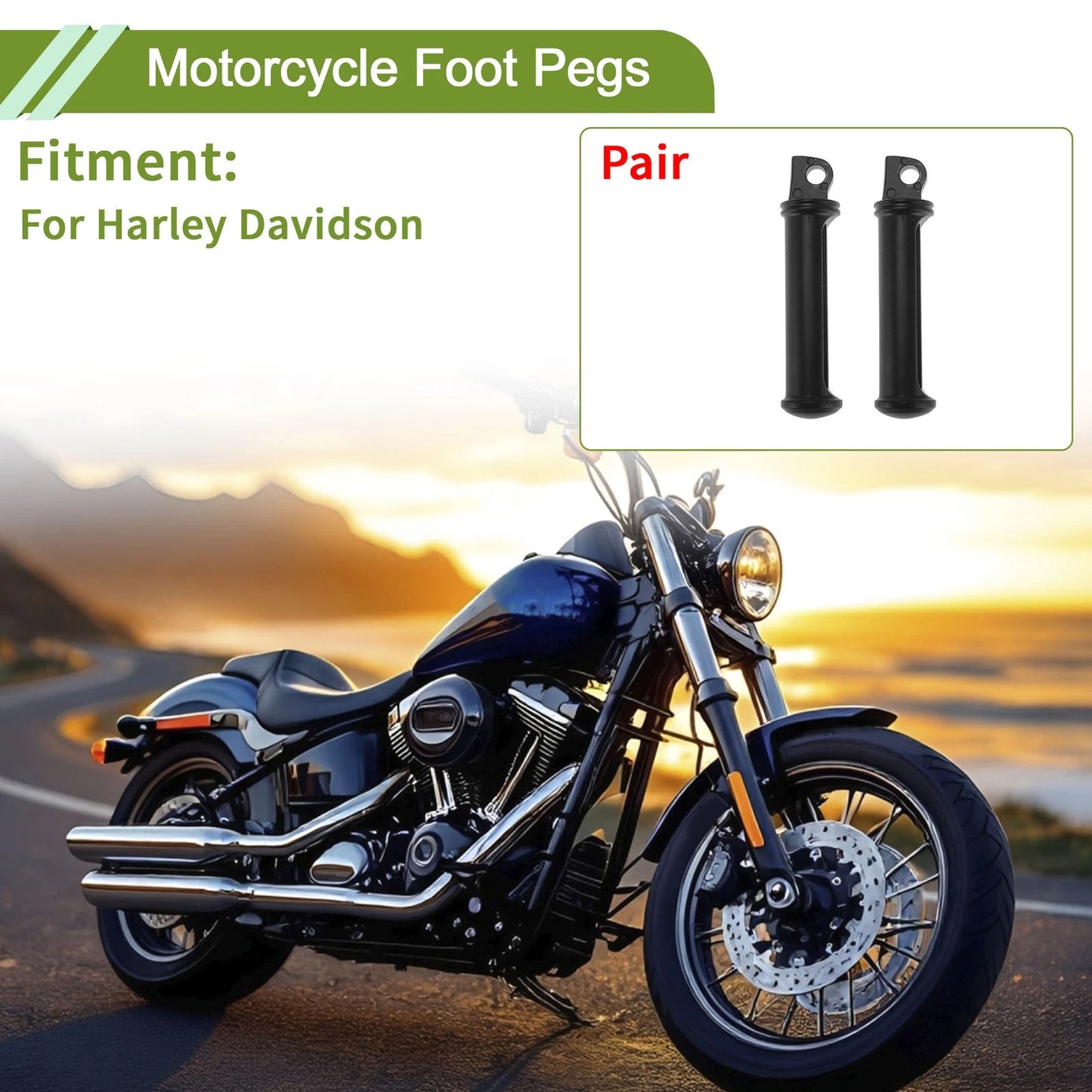 Foot Pegs / 1 Pair / Motorcycle Foot Pegs for Harley Davidson