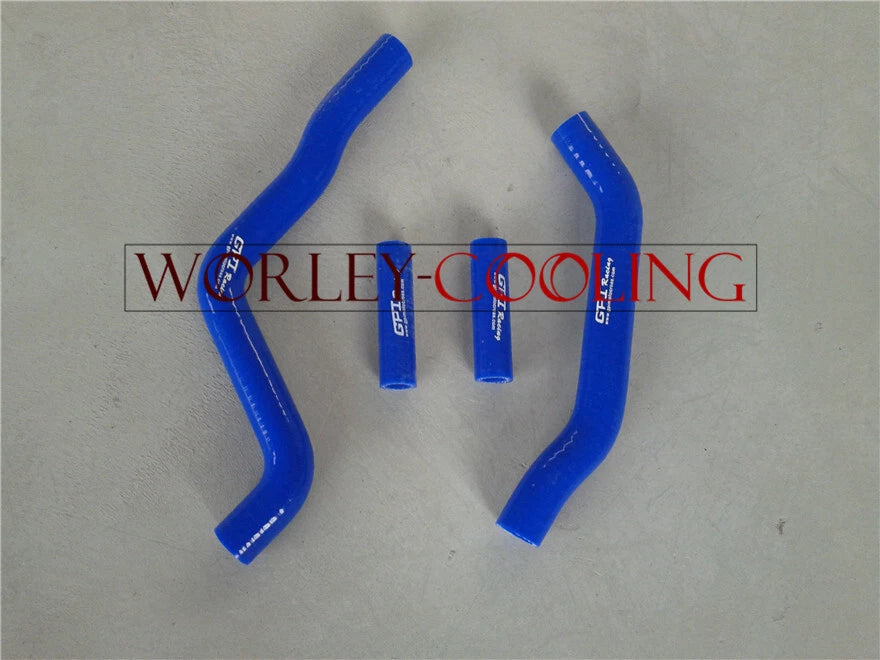 Silicone Radiator Hose for KAWASAKI KX125 (2003-2007) - Blue 2 x Pieces