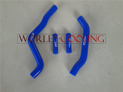 Silicone Radiator Hose for KAWASAKI KX125 (2003-2007) - Blue 2 x Pieces