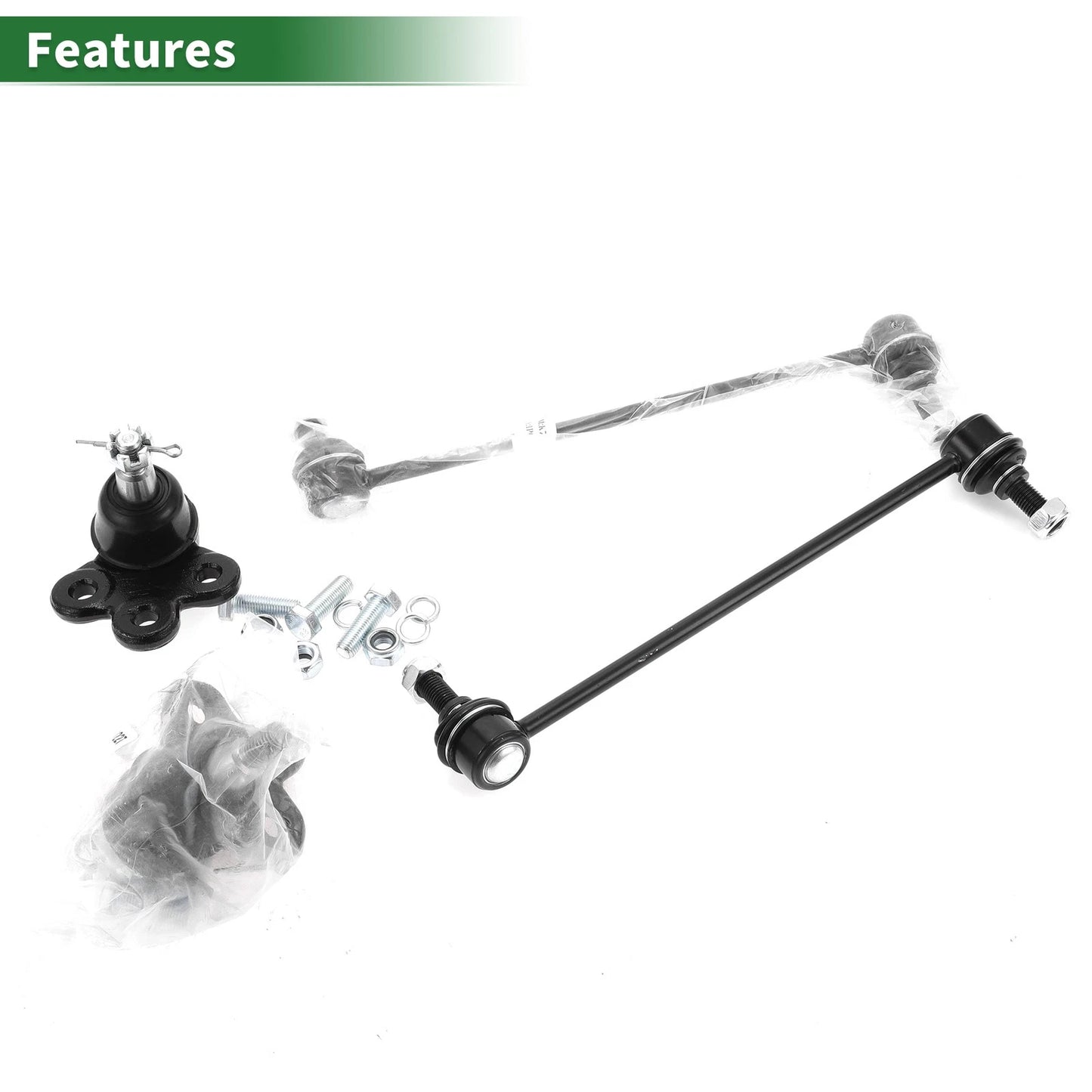 4 Pcs Front Sway Bar Link Ball Joint Suspension Kit for Chevrolet Equinox