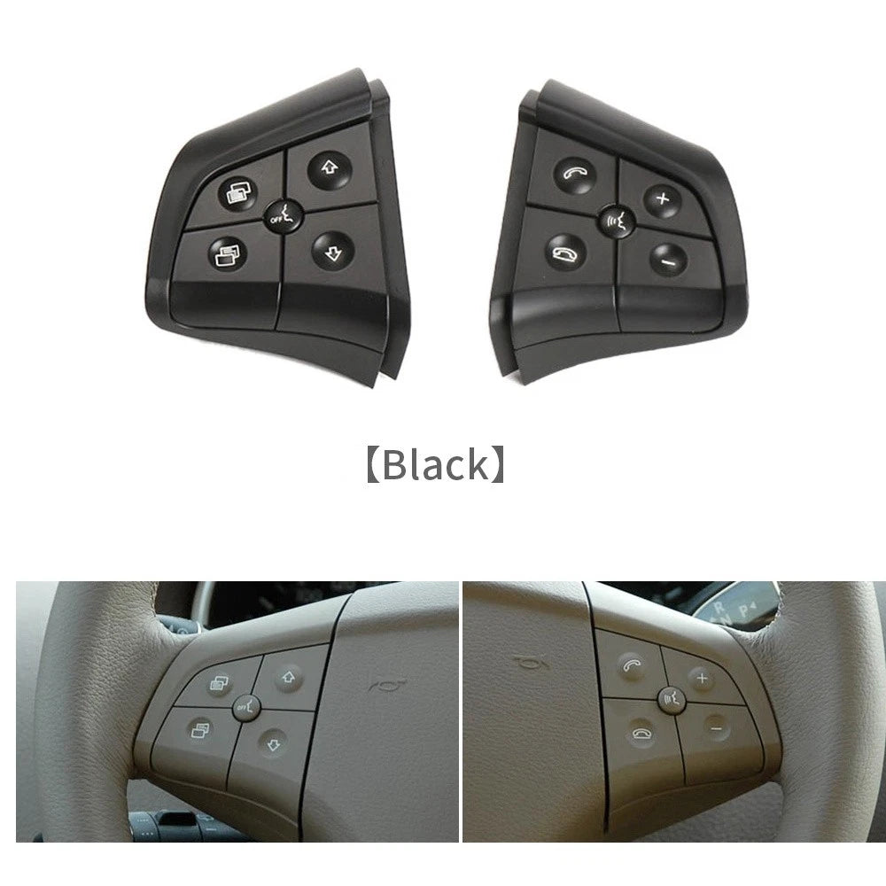 5 Button Black Steering Wheel Control Switch for Benz W164 ML GL Class (2006-2009)