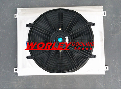 Aluminum Radiator & Fan Shroud for Jeep Grand Cherokee WJ WG 4.7 V8 (1999-2005)