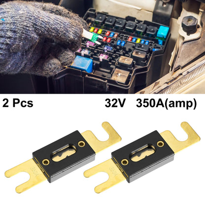 2 x 350A ANL Fuses for Car Truck Motorcycle Boat Audio CDs