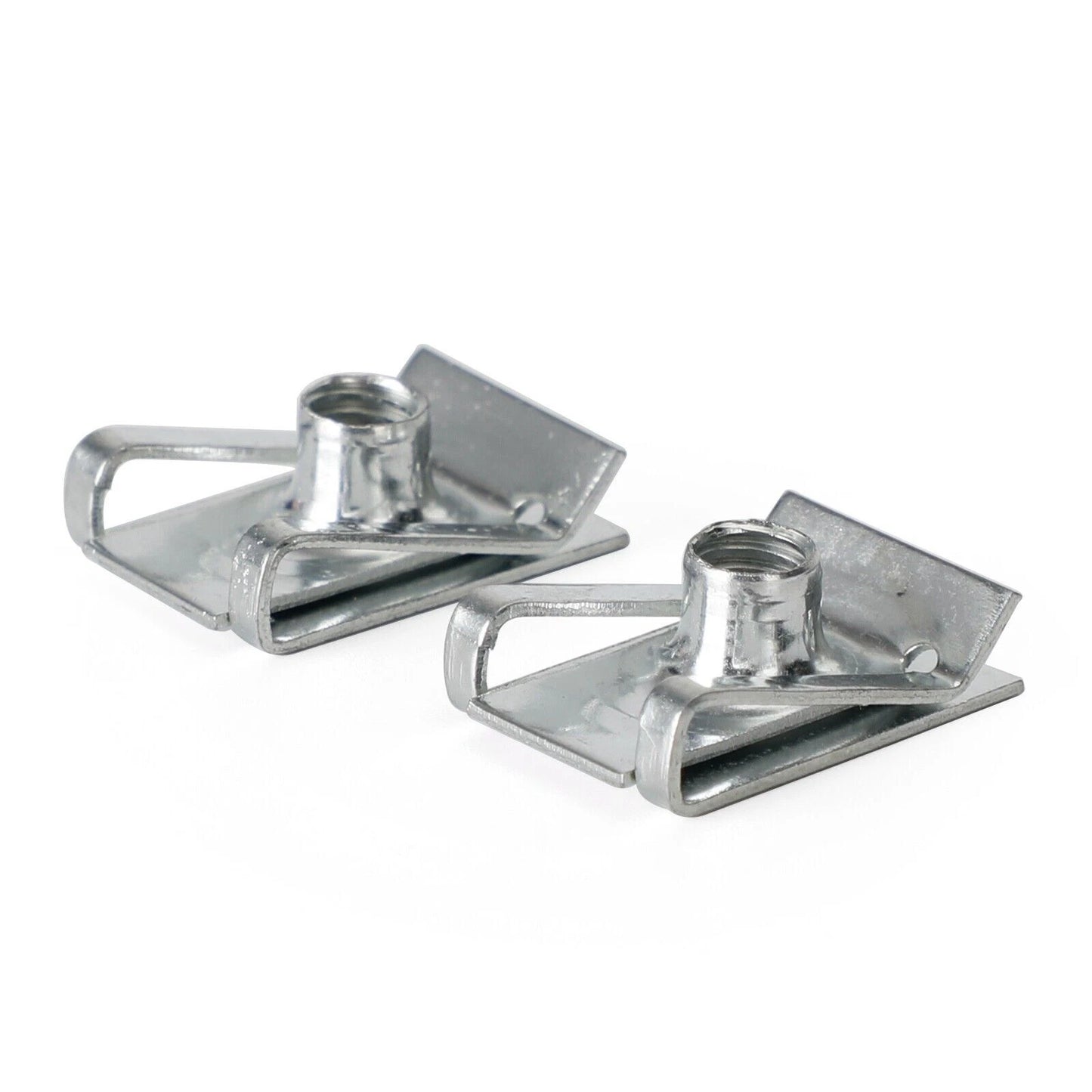 10 x M6 Galvanized Snap Nuts for Sheet Metal Trim Clamps (No Year)