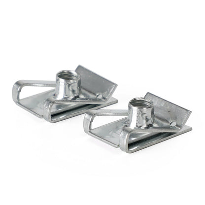 10 x M6 Galvanized Snap Nuts for Sheet Metal Trim Clamps (No Year)