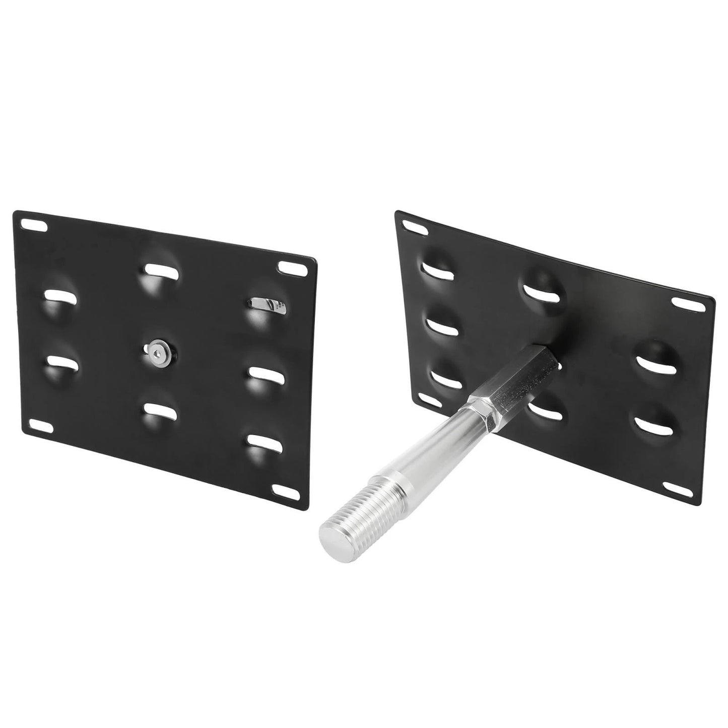 Bumper Tow Hook License Plate Mount Bracket for Mitsubishi Lancer (2008-2017)