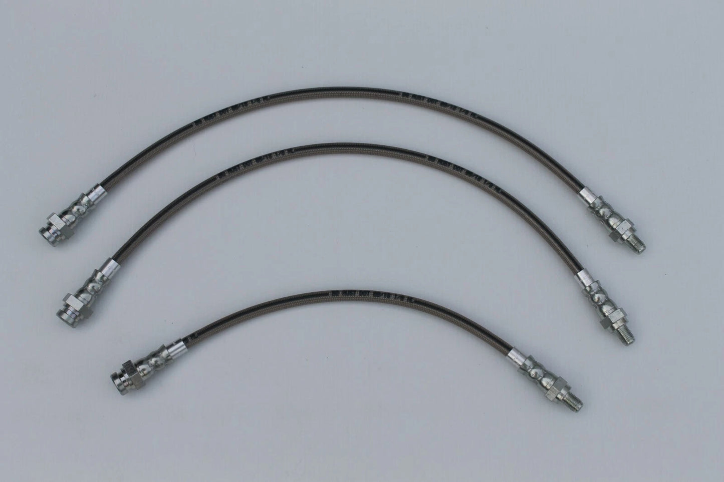 Braided Brake Hose Set (3) for HD & HR Holdens Drum Brakes (1968-1974)