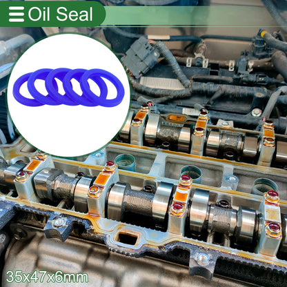 Oil Seal 35x47x6mm 5 Pcs TPU Rotary Shaft Seal High Pressure for Automotive