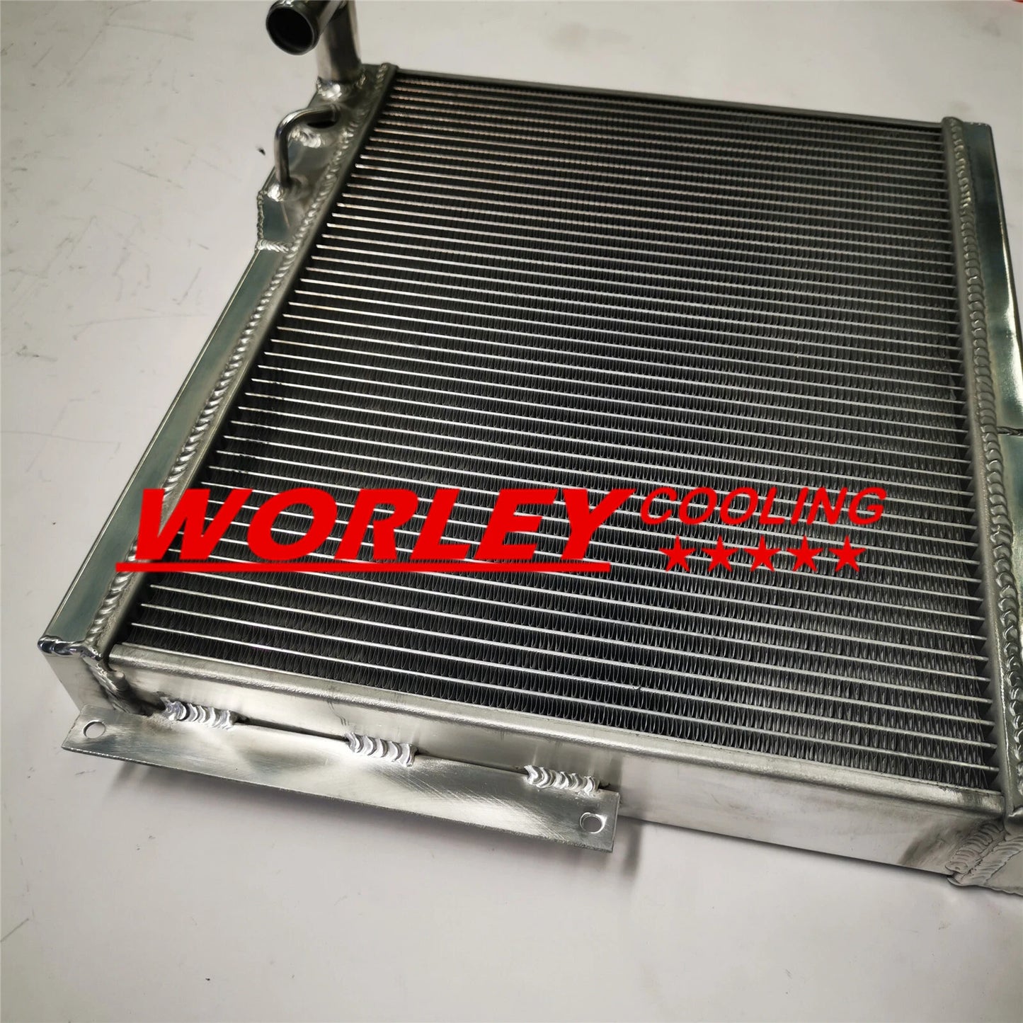 5ROWS Aluminum Radiator + Blue Hose for MG MGB GT/Roadster (1977-1980)