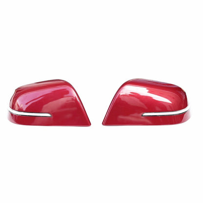 Red Rearview Side Mirror Cover Cap for Tesla Model 3 (2017-2023)