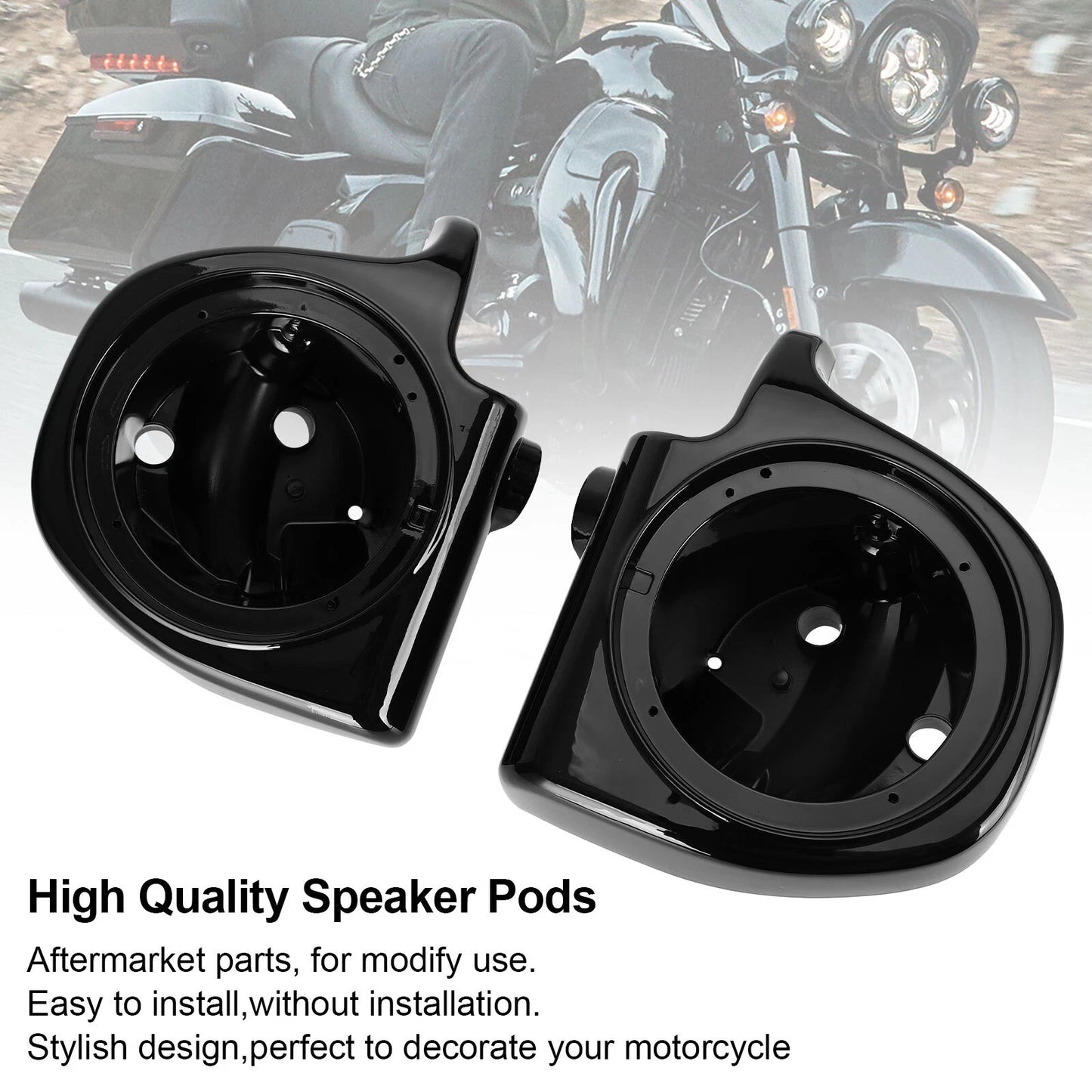 65" Speaker Boxes for Harley Road King Touring (2014-2023)
