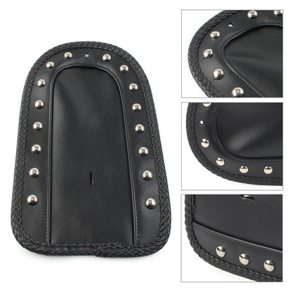 Black PU Rear Fender Bib Solo Seat for Harley Softail FXSTC Fatboy (2000-2017)