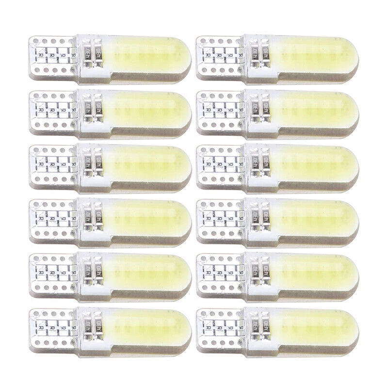 12 x T10 194 W5W COB 2835 SMD LED Car License Light Bulbs for Various Models