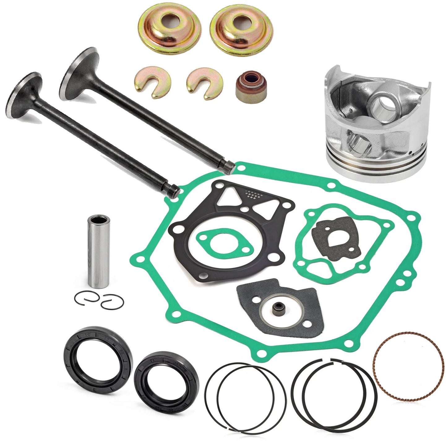 Oversize 0.25mm Piston Gasket Valve Rebuild Kit Yamaha Cart (1996–2010)