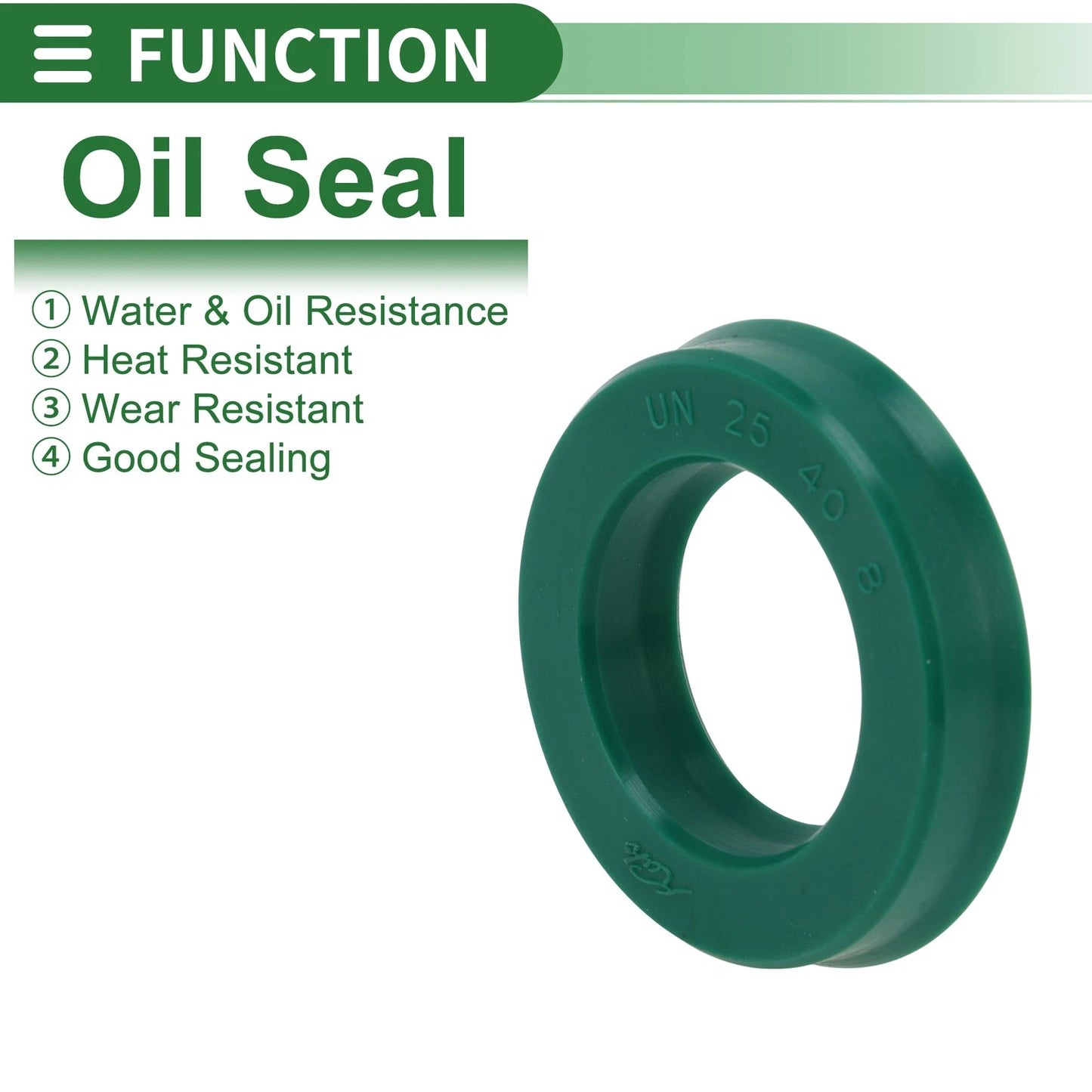 Oil Seal Rotary Shaft Seal TPU 25x40x8mm 5 Pcs for Make Model