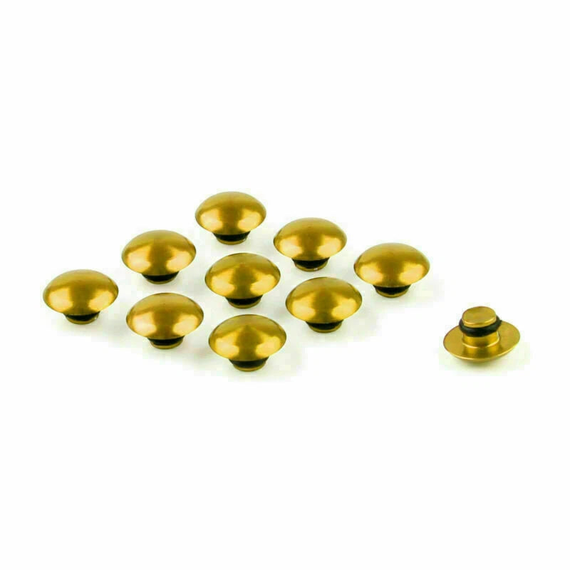 10 x M8 Gold Protective Caps for Motorcycle Hexagon Screws