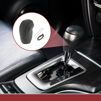 Car Gear Shift Knob Cover for Subaru Forester (2014-2017) Black Gray