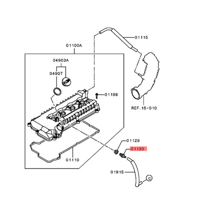 PCV Valve for Mitsubishi Mirage (12-20), Lancer (07-16), Xpander (17-21)