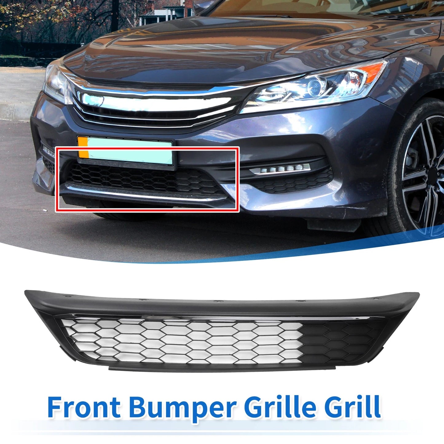 Front Lower Bumper Grille for Honda Accord (2016-2017)
