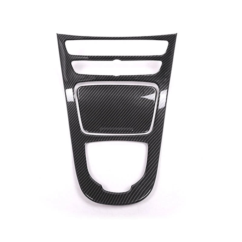Carbon Style Console Gear Shift Cover Trim Fit for Benz E-Class W213 2016-2018