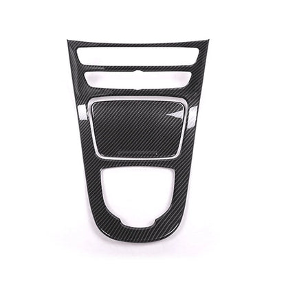 Carbon Style Console Gear Shift Cover Trim Fit for Benz E-Class W213 2016-2018