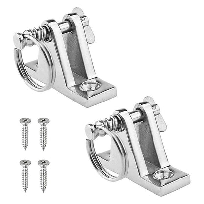 Marine Grade Stainless Steel Hinge / 2 x / Removable Pin for Bimini Top