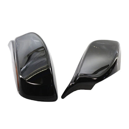 Glossy Black Rear View Mirror Covers for BMW E60 E61 (2004-2007)