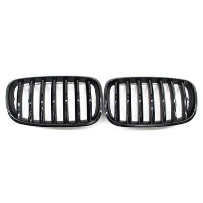 Gloss Black Front Kidney Grille for BMW X5 X6 E70 E71 (2007-2013)