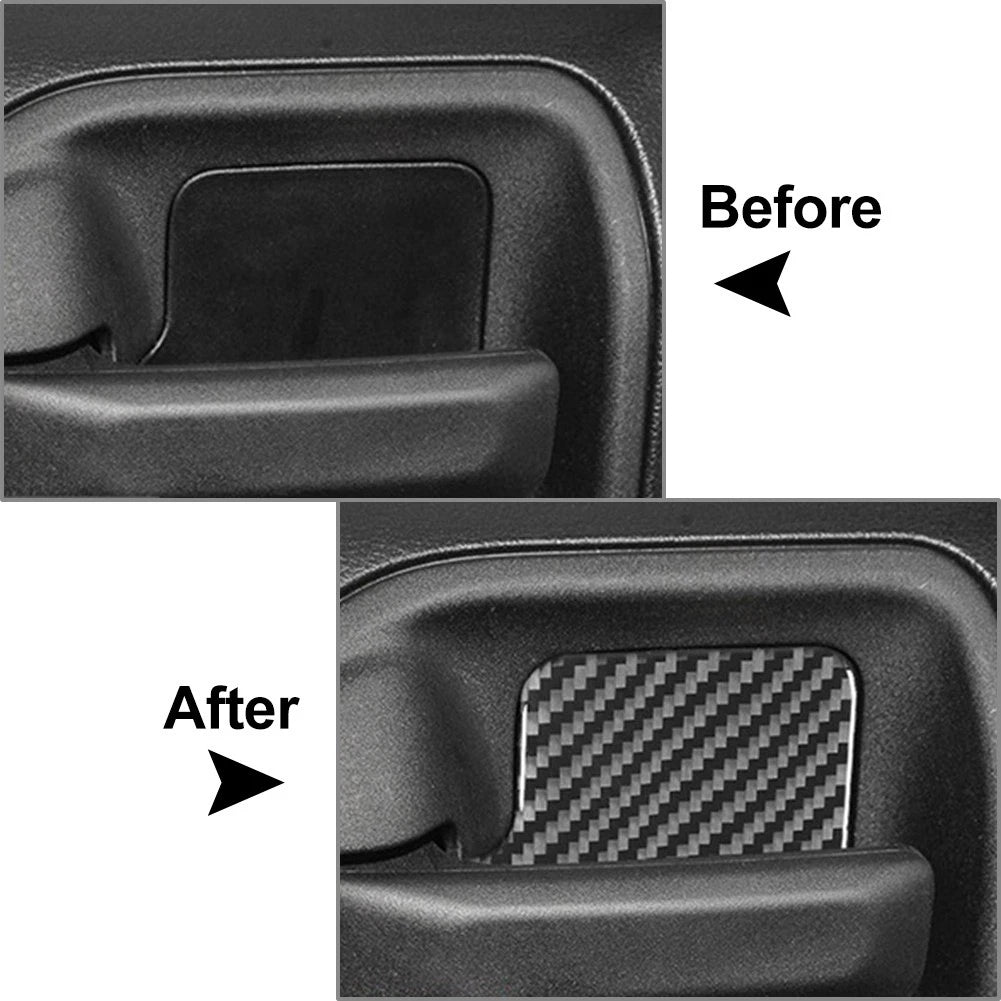 4 x Inner Door Handle Bowl Cover Trim for Jeep Wrangler (2011-2017)
