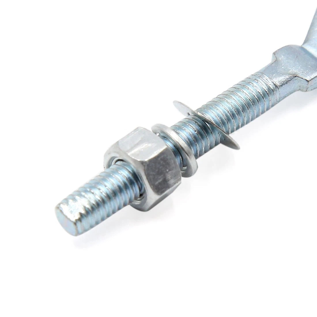 4 x 18mm Dia Hole Silver Tone Chain Axle Adjuster Tensioner for Universal
