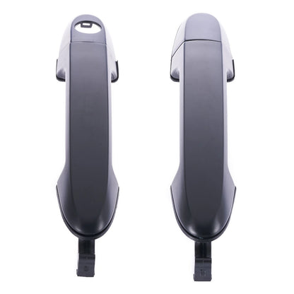 2 x Front Outer Door Handles Black for Hyundai Santa Fe CM (2005-2012)