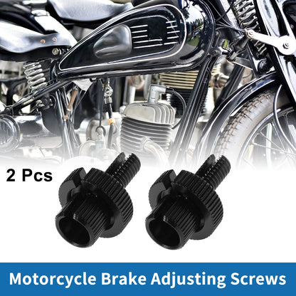 Brake Lever Barrel Adjusters Screws M8 Black 2 x for Motorcycle