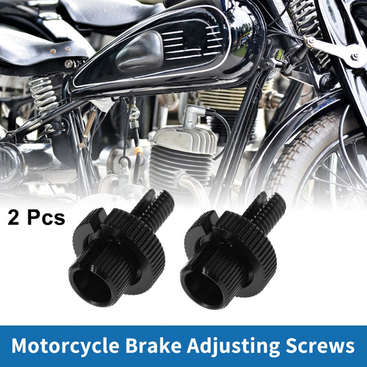 Brake Lever Barrel Adjusters Screws M8 Black 2 x for Motorcycle