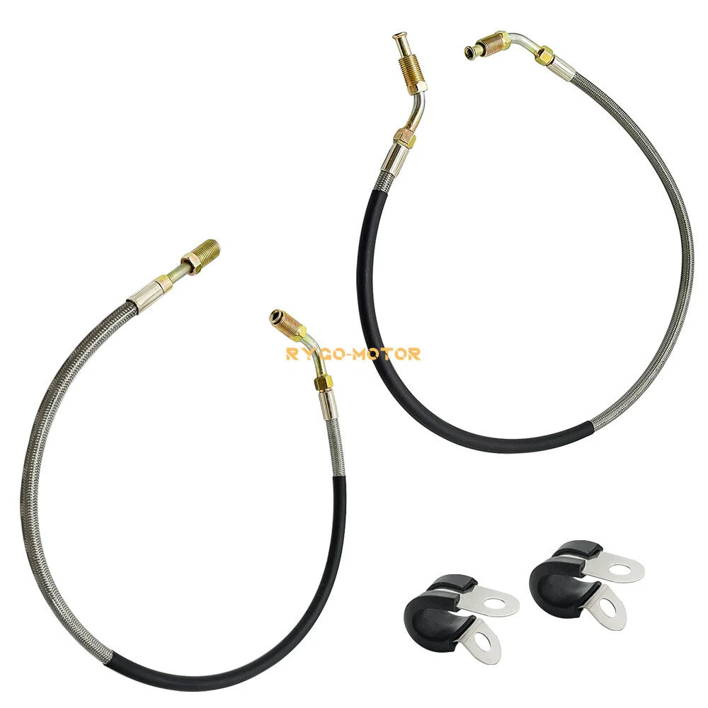 Front Brake Line Left & Right W/Fitting for Polaris Big Boss