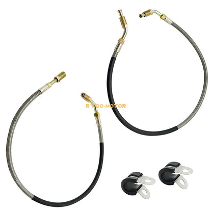 Front Brake Line Left & Right W/Fitting for Polaris Big Boss
