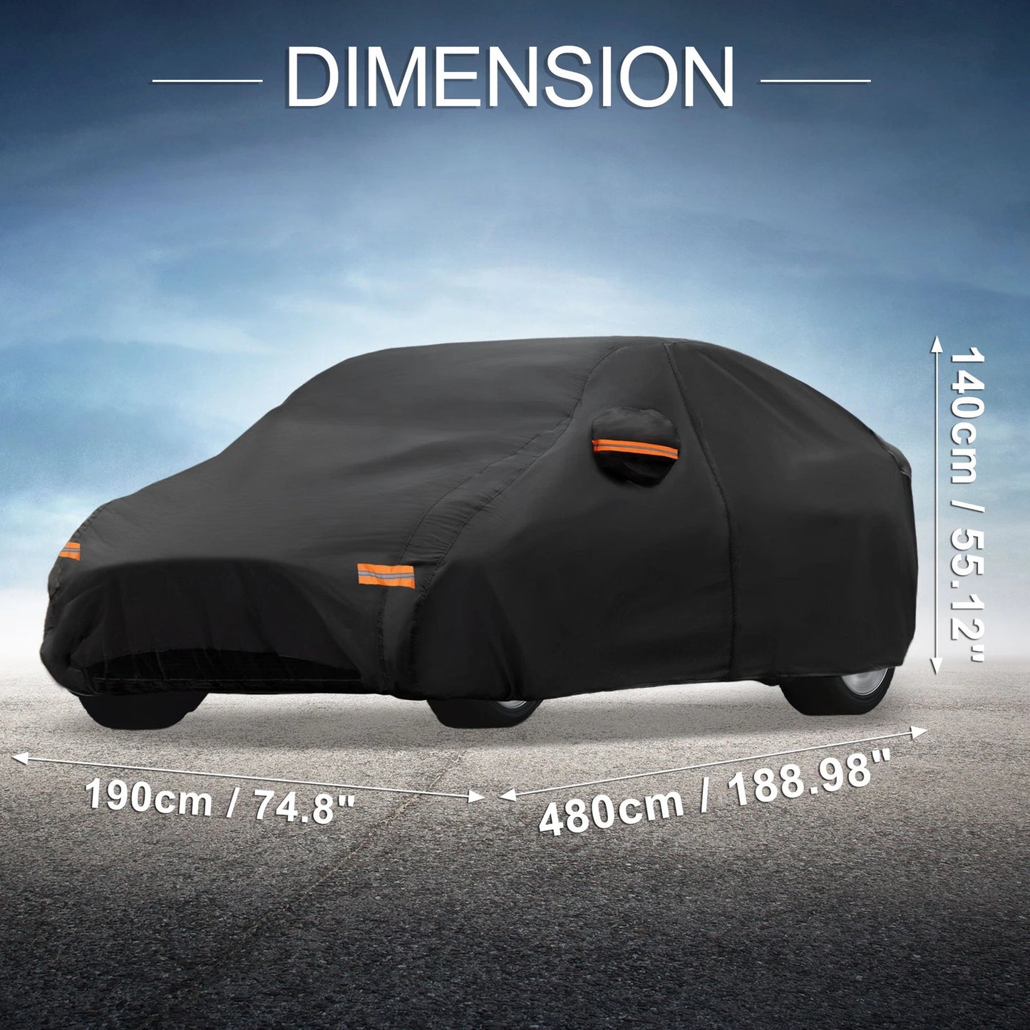 Waterproof 210D-PU Car Cover for Kia EV6 (2022-2023)