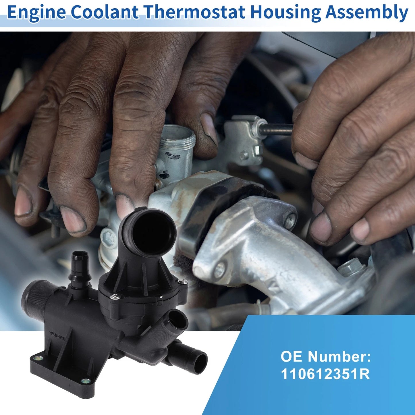 Engine Coolant Thermostat Housing for Nissan Qashqai (2007-2013)