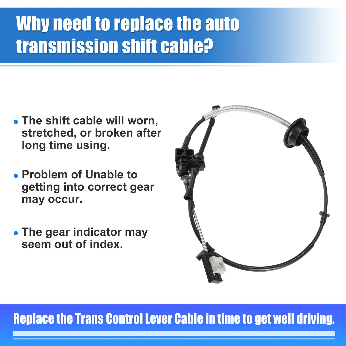 Automatic Transmission Gear Shift Cable for Lincoln Navigator (2000-2002)