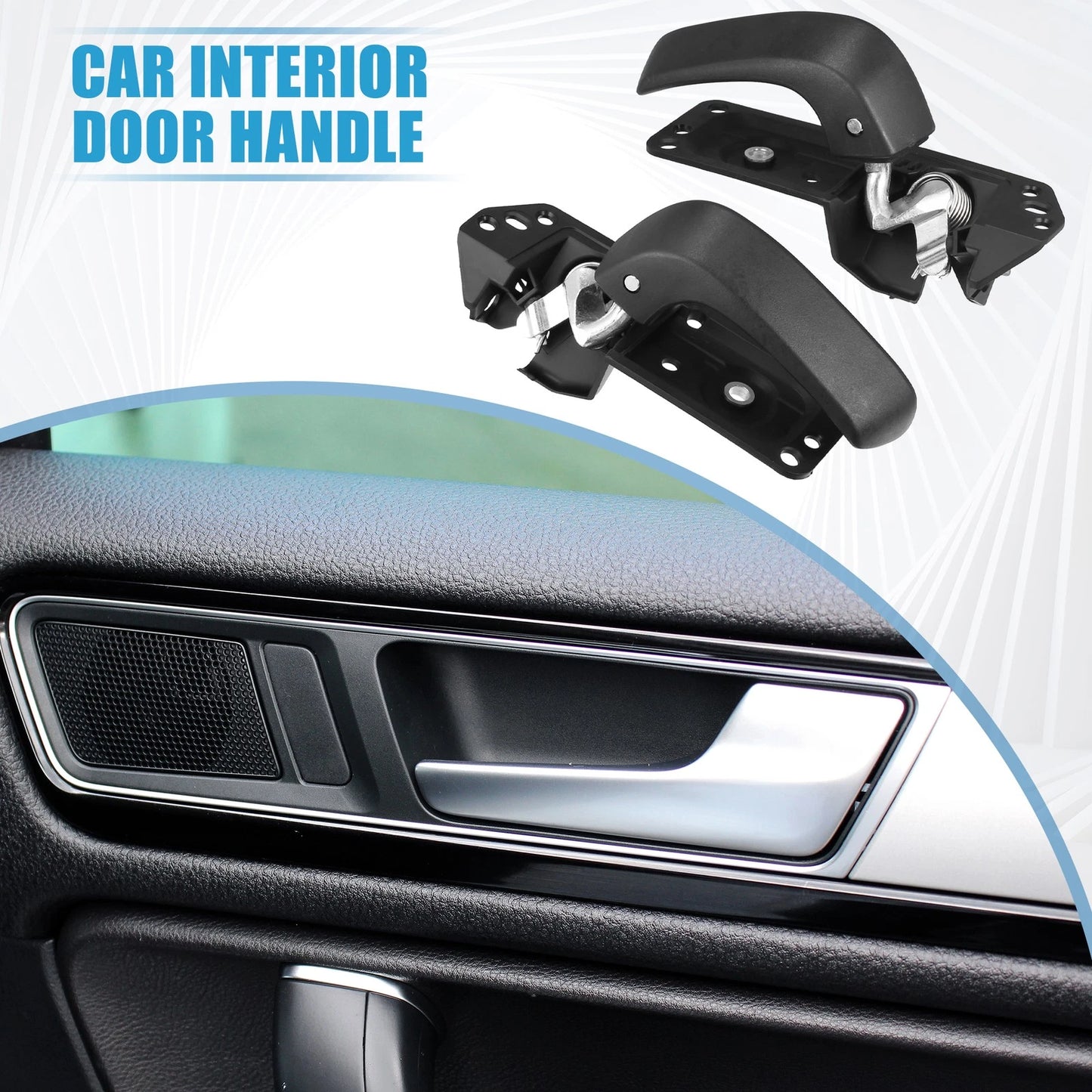 Pair Left Right Interior Door Handle for GMC Sierra (2007-2013)