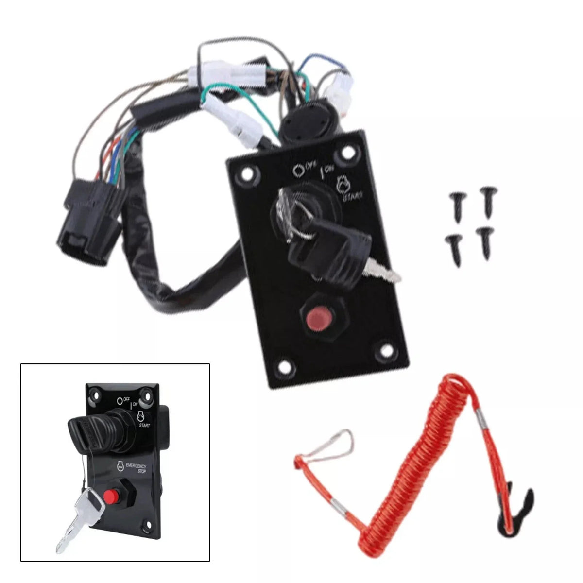 Suzuki Marine Outboard Single Ignition Key Switch Panel for Various Models