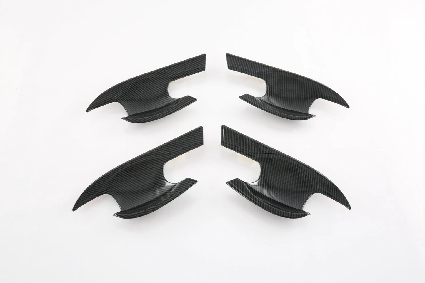 Carbon Fiber Look Door Handle Bowl Cover Trim for Honda Civic (2022-2023) 8 x PCS