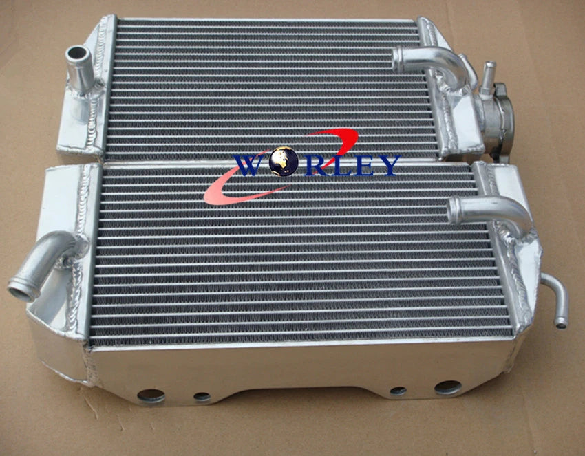 Aluminum Radiator + Blue Silicone Hose for Honda CRF450R (2002-2004)