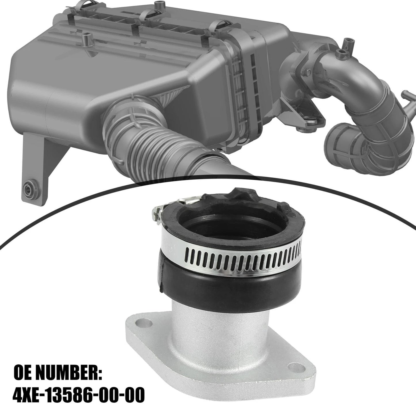 Carburetor Manifold Adapter for Yamaha Bear Tracker 250 (1999–2004)