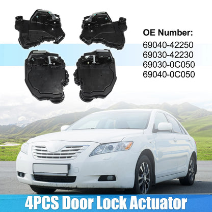 Power Door Lock Actuator Motor 4 Pcs for Toyota 4Runner Camry RAV4 iQ